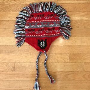 Knitted Fleece Lined Kid's Winter Mohawk Hat